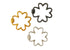 Sterling Silver Flower Screw Clasp, Multiple Finishes, (SS-1057)